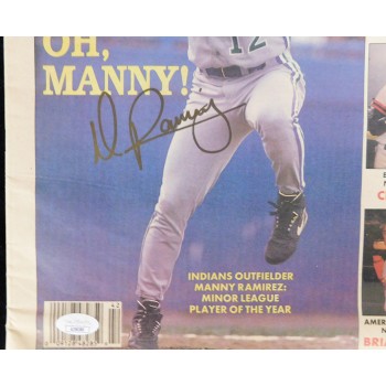 Manny Ramirez Signed Baseball America Magazine JSA Authenticated Minor League