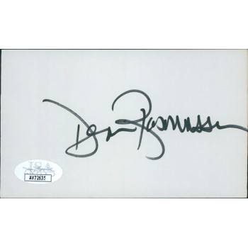 Dennis Rasmussen New York Yankees Signed 3x5 Index Card JSA Authenticated