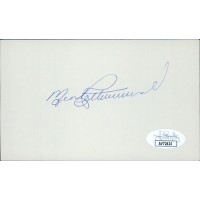 Merv Rettenmund Baltimore Orioles Signed 3x5 Index Card JSA Authenticated