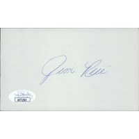 Jim Rice Boston Red Sox Signed 3x5 Index Card JSA Authenticated