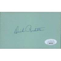 Dick Ricketts St. Louis Cardinals Signed 3x5 Index Card JSA Authenticated Dick Ricketts St. Louis Cardinals Signed 3x5 Index Card JSA Authenticated