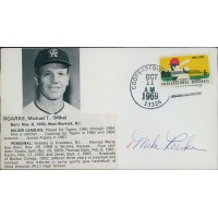 Mike Roarke California Angels Signed First Day Issue Cachet JSA Authenticated