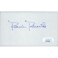 Robin Roberts Philadelphia Phillies Signed 3x5 Index Card JSA Authenticated