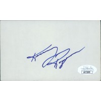 Kenny Rogers Texas Rangers Signed 3x5 Index Card JSA Authenticated