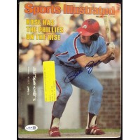 Pete Rose Phillies Signed Sports Illustrated Cover Page JSA Authenticated