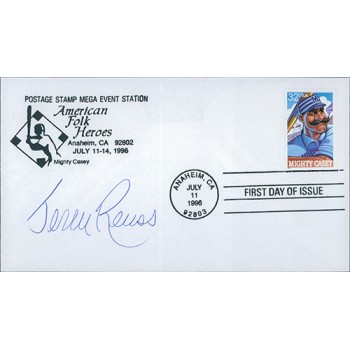 Jerry Reuss Baseball Player Signed First Day Issue FDI JSA Authenticated