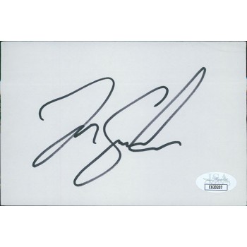 Tim Salmon Anaheim Angels Signed 4x6 Index Card JSA Authenticated