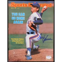Tom Seaver New York Mets Signed Sports Illustrated Magazine PSA Authenticated