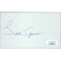 Jose Segura Baseball Player Signed 3x5 Index Card JSA Authenticated