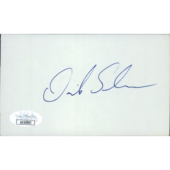 Dick Selma New York Mets Signed 3x5 Index Card JSA Authenticated