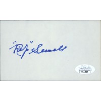 Rip Sewell Pittsburgh Pirates Signed 3x5 Index Card JSA Authenticated