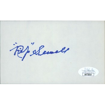 Rip Sewell Pittsburgh Pirates Signed 3x5 Index Card JSA Authenticated