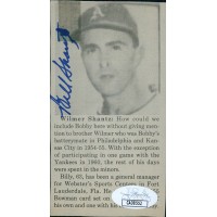 Billy Shantz Kansas City Athletics Signed 2.5x4.5 Cut Page Photo JSA Authentic Billy Shantz Kansas City Athletics Signed 2.5x4.5 Cut Page Photo JSA Authentic