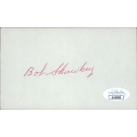 Bob Shawkey New York Yankees Signed 3x5 Index Card JSA Authenticated Bob Shawkey New York Yankees Signed 3x5 Index Card JSA Authenticated