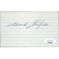 Frank Shofner Boston Red Sox Signed 3x5 Index Card JSA Authenticated