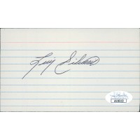 Luis Silverio Kansas City Royals Signed 3x5 Index Card JSA Authenticated