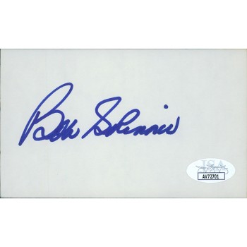 Bob Skinner Pittsburgh Pirates Signed 3x5 Index Card JSA Authenticated