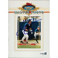 J.T. Snow California Angels Signed 5x7 Topps Stadium Club Master Photo JSA Auth
