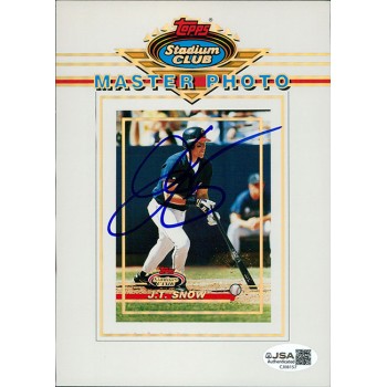J.T. Snow California Angels Signed 5x7 Topps Stadium Club Master Photo JSA Auth J.T. Snow California Angels Signed 5x7 Topps Stadium Club Master Photo JSA Auth