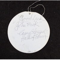 Casey Stengel New York Mets Signed Promo Paper Ornament JSA Authenticated