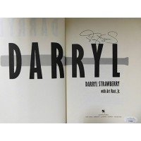 Darryl Strawberry New York Mets Signed Darryl Hardcover Book JSA Authenticated