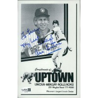 Don Sutton Milwaukee Brewers Signed 5.5x8.5 Cardstock Flyer JSA Authenticated Don Sutton Milwaukee Brewers Signed 5.5x8.5 Cardstock Flyer JSA Authenticated