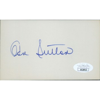 Don Sutton Los Angeles Dodgers Signed 3x5 Index Card JSA Authenticated