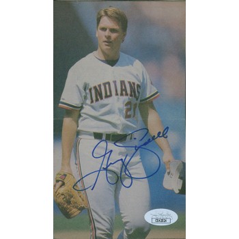 Greg Swindell Cleveland Indians Signed 4x7 Cut Page Photo JSA Authenticated Greg Swindell Cleveland Indians Signed 4x7 Cut Page Photo JSA Authenticated