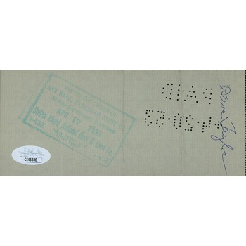 Bobby Thomson Signed Cancelled Check JSA Authenticated Bobby Thomson Signed Cancelled Check JSA Authenticated