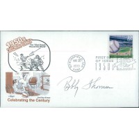 Bobby Thomson Signed The Shot Heard Round The World FDI Cachet JSA Auth