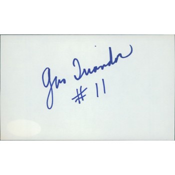 Gus Triandos Baltimore Orioles Signed 3x5 Index Card JSA Authenticated