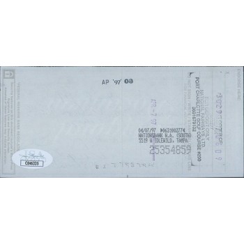 Virgil Trucks Detroit Tigers Signed Cancelled Check JSA Authenticated