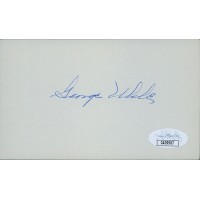 George Uhle Cleveland Indians Signed 3x5 Index Card JSA Authenticated George Uhle Cleveland Indians Signed 3x5 Index Card JSA Authenticated