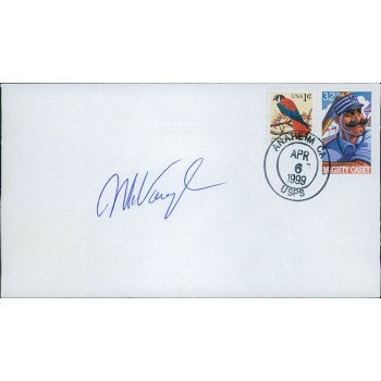 Mo Vaughn Boston Red Sox Signed First Day Issue Cachet JSA Authenticated