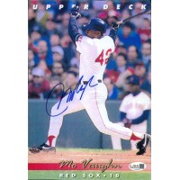 Mo Vaughn Boston Red Sox Signed 7x10 Cut Page Photo JSA Authenticated Mo Vaughn Boston Red Sox Signed 7x10 Cut Page Photo JSA Authenticated