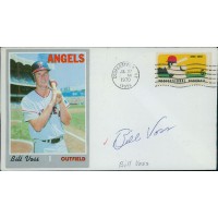 Bill Voss California Angels Signed First Day Issue Cachet JSA Authenticated