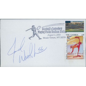 Jarrod Washburn Anaheim Angels Signed Cachet Envelope JSA Authenticated