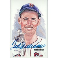 Ted Williams Boston Red Sox Signed Perez Steele HOF Postcard JSA Authenticated