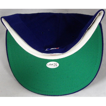 Maury Wills Los Angeles Dodgers Signed Fitted Hat JSA Authenticated