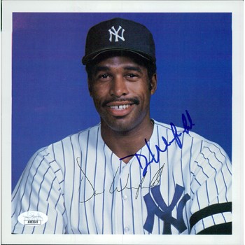 Dave Winfield New York Yankees Signed 8x8 Photo Page JSA Authenticated