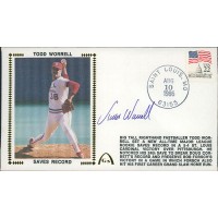 Todd Worrell St. Louis Cardinals Signed First Day Issue Cachet JSA Authenticated