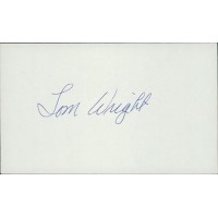 Tom Wright Boston Red Sox Signed 3x5 Index Card PSA Authenticated
