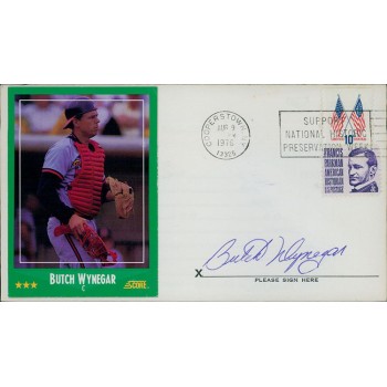 Butch Wynegar California Angels Signed First Day Issue Cachet JSA Authenticated