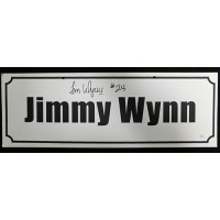 Jimmy Wynn Signed 7x20 Name Plate Convention Sign JSA Authenticated