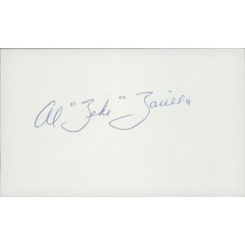 Al Zarilla Boston Red Sox Signed 3x5 Index Card PSA Authenticated