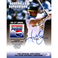 Jason Giambi Oakland Athletics Signed 2002 All-Star Program Global Authenticated