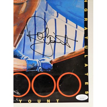 Robin Yount Milwaukee Brewers Signed 14x23 Poster JSA Authenticated