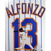 Edgardo Alfonzo New York Mets Signed 11x14 Matte Photo JSA Authenticated