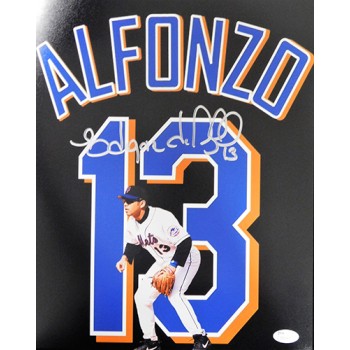 Edgardo Alfonzo New York Mets Signed 11x14 Matte Photo JSA Authenticated