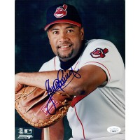 Sandy Alomar Jr. Cleveland Indians Signed 8x10 Glossy Photo JSA Authenticated